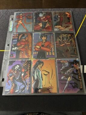 Comic Art Trading Card Lot - Vibrant Multi-Character Illustrations